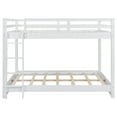 thumbnail image 4 of Euroco Wood Queen over Queen Bunk Bed for Kids Teens Adults, White, 4 of 11