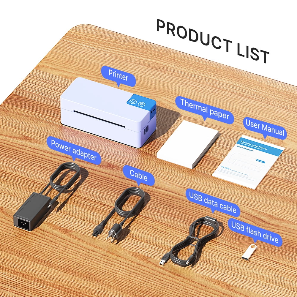 SWIFINT Thermal Shipping Label Printer, 4x6 Bluetooth Label Printer for Small Business, Wireless Label Maker, Works with iOS, Android, PC