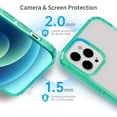 thumbnail image 5 of for iPhone 12 Pro Max Phone Case, Shockproof iPhone 12 Pro Max Case,  Grade Drop Protection, Protective Hard Back Slim Translucent Case for iPhone 12Pro Max 6.7'', Green, 5 of 11