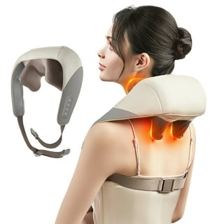 XTO Neck Massager Mini Back Neck Massager with Heat Kneading Electric Massager for Neck,Back,Shoulder,Leg,Shiatsu Neck Massager for Pain Relief Deep