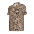 thumbnail image 4 of Wukai Leopard Print-2 Men’s Polo Shirts,Quick-Dry Athletic Shirt,Classic Fit Shirts-X-Large, 4 of 8