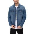thumbnail image 1 of Chamarra De Mezclilla Hombre Stretch Azul/negra Fashionspark, 1 of 5