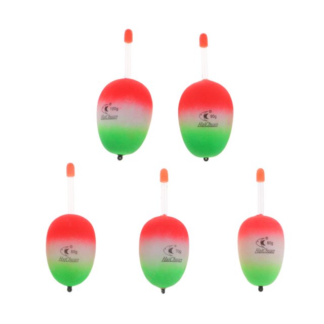 Flotadores de Pesca de Espuma EVA Zulema 5 unids/set Iluminación Luminosa 400g