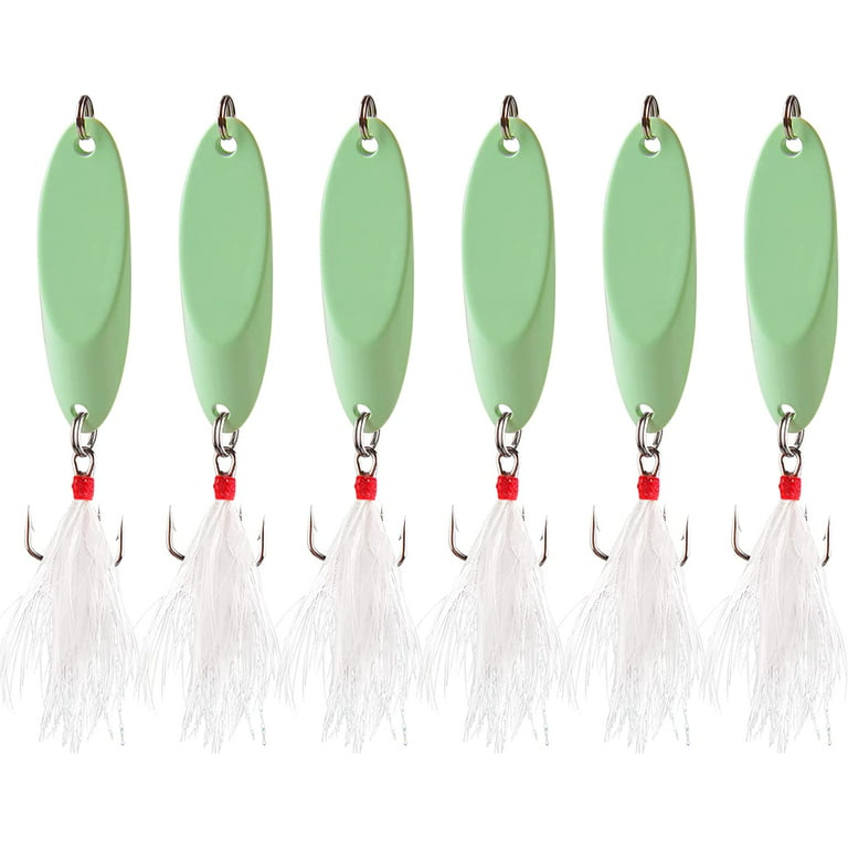 6pcs Treble Hook Fishing Accessory Fishing Spoon Lure Bass Bait