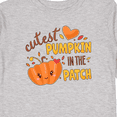 thumbnail image 4 of Inktastic Cutest Pumpkin in the Patch with Orange Heart Boys or Girls Long Sleeve Toddler T-Shirt, 4 of 5