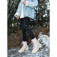 thumbnail image 5 of Womens Cotton Snow Boots Fur Lined Warm Winter Boots Lace up Platform Boots Comfortable Outdoor Anti-Slip Snow Boots for Winter Walking Boots, 5 of 7