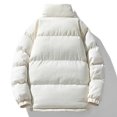thumbnail image 5 of Lenago Quilted Jackets For Men With High Collar No Hoods Winter Parka Jackets Fleece Lining Thermal Winter Fashion Outerwear Comfortable Cozy Outerwear Thicken Puffer Jackets, 5 of 9