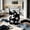 Black-4E, variant on MMJ Round Storage Basket Cylindrical Laundry Hamper Mesh Breathable with Handle for Home 19.7x13.8in