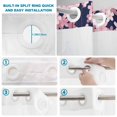 thumbnail image 5 of No Hook Shower Curtain, Cherry Blossoms Shower Curtains for Bathroom with See Through Top Window, Modern Art Moonlight Farmhouse Waterproof & Washable Bath Curtain Stand Up Stall 36"x72", 5 of 9