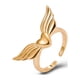 thumbnail image 1 of Anillos para mujer, regalos para mujer, máscaras faciales con forma de corazón hueco, alas de ángel, de metal, de cobre, geométricas y abiertas., 1 of 3