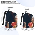 thumbnail image 2 of Fotbe Poker Chips Printed Canvas Daypack - Stylish and Durable Vintage Compact Backpack - Class, Work, Travel, or Laptop Bookbag,Organized Compartments-Small, 2 of 5