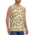 thumbnail image 2 of Fotbe Men's Beer Print Men's Sleeveless Muscle Tank Tops Casual T-Shirts for Gym Workout Beach-X-Large, 2 of 8