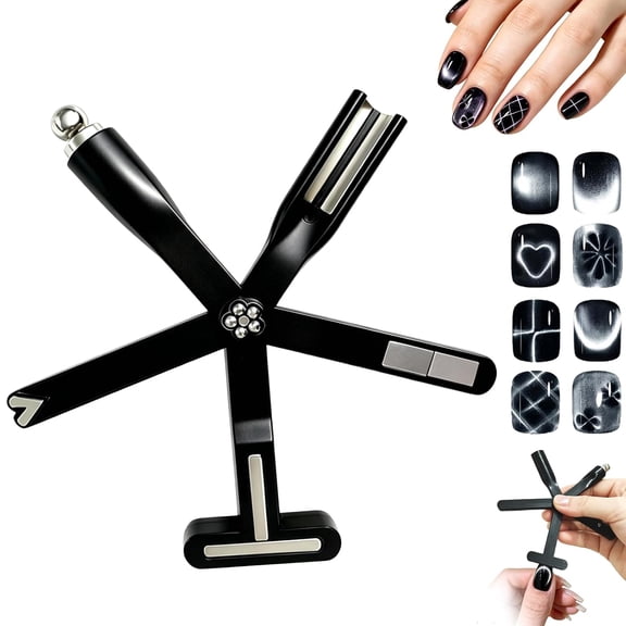 8-in-1 Cat Eye Magnet for Nails, Cat Eye Gel Nail Polish Magnetic Nail Tool