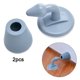 thumbnail image 5 of 2 pares tapón de puerta sin taladro montado en la pared bloque de gris Sunnimix Tapón de puerta de silicona, 5 of 8