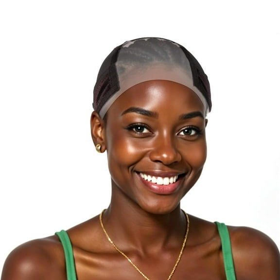 Wig Caps for Women Lace Front, Adjustable Wig Cap With Grip Band, Velvet Lace Front Wigs Cap for Keeping Wigs in Place(Brow)