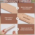 thumbnail image 4 of 3Pcs Wooden Floss Winder Board 8/10/ 12inch Rectangle Quilting Rulers Sewing Tool for Tailor Craft Tool Drawing Measuring Supplies, 4 of 6