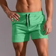thumbnail image 2 of Running Shorts For Men Qiggri Sports Pants Men's Three Quarter Shorts Beach Shorts Fitness Track And Field Running Solid Color Shorts Mens Gym Shorts, 2 of 4