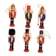 thumbnail image 3 of 6 piezas de decoraciones colgantes de soldado cascanueces de 12,5 x 4 cm, versátiles para de Navidad, pequeñas figuras decorativas de madera, 3 of 9