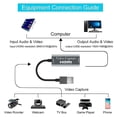 thumbnail image 2 of 4K 1080P Grabber OBS DVD Camcorder Audio Video Capture Card Game Recording Box HDMI-Compatible USB 2.0, 2 of 8