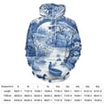thumbnail image 2 of Blue Willow Ceramic Background Texture 3D Print Hoodie Men Women Autumn Thin Pullover Sweatshirt Vintage Streetwear Tops, 2 of 6