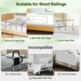 thumbnail image 6 of Bed Rail Pads for Adult Beds - Full & Twin Size Bed Rail Covers, Padded Cushion Protector for Guard Rails, 6 of 6