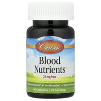 Carlson Blood Nutrients®, 40 Capsules