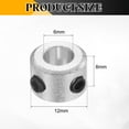 thumbnail image 2 of Uxcell 6 Pack Set-Screw Collars 6mm Bore, Aluminum Alloy Shaft Collars, 12mm OD, 8mm Width Axle Collar Clamp for Linear Rod Shaft Guide, 2 of 6