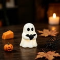 thumbnail image 4 of Warm Glow Light Up Mini Ghost Statue, Cute Cartoon Halloween Figurine with Smooth Safe Edges, Ideal Desktop, Shelf and Micro Landscape Seasonal Ornament, 1 Pc, 3.5cm Tall,B, 4 of 5