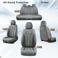 thumbnail image 3 of Coverado Car Seat Covers Full Set, Gray Front and Back Auto Seat Protectors, Premium Leather Interior Cushions Universal Fit for Most Cars, SUVs and Trucks-8839, 3 of 11