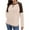Beige, variant on lmcalzta Womens Long Sleeve Shirts Athletic Active Workout T-Shirts Crew Neck Breathable Stretch Tees