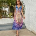 thumbnail image 4 of Kaleidoscope Mandala Colorful Floral Boho Pattern Design Sleeveless Dress Summer Clothes for Women Women's Clothing 2025, 4 of 6