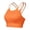 Orange, variant on ZyeKqe Sport Bras for Women Criss Cross Back Yoga Bralettes Scoop Neck High Support Workout Athletic Gym Bras