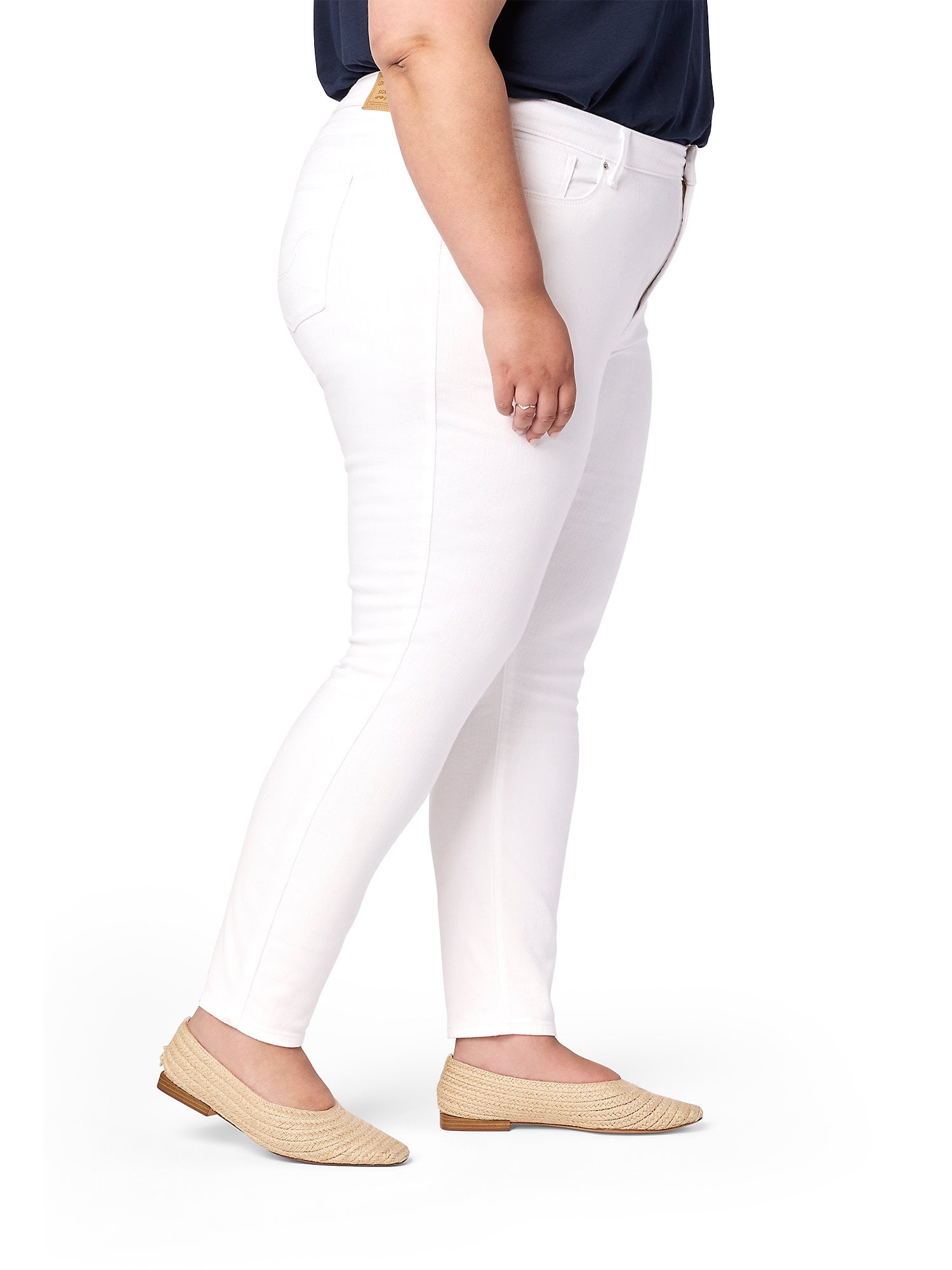 Levi Strauss Signature Women's and Women's Plus High Rise Skinny Jeans, Inseams: Short, Regular and Long, Sizes 2-28