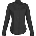 thumbnail image 2 of Kariban Womens Long Sleeve Mandarin Collar Shirt, 2 of 3
