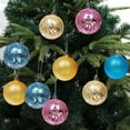 thumbnail image 2 of CNKOO 12Pcs 6cm Christmas Decoration Ball Printed Surface Matte Hand Painted Transparent Texture Xmas Tree Hanging Ball for Christmas, 2 of 8