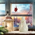 thumbnail image 5 of Luminous Ceramic Christmas Deer Snowman Decoration with Soft White Glow for Holiday Scenes, 5 of 6