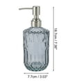 thumbnail image 4 of 1 Pc Simple Cylindrical Soap Pump Dispenser for Bath 450ml Clear Gray Silver Tone, 4 of 6