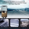 thumbnail image 5 of Soporte universal para teléfono en la rejilla de ventilación del coche, compatible con smartphones y dispositivos GPS (negro), 5 of 5