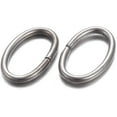 thumbnail image 2 of Tarnish Resistant 304 Stainless Steel Jump Rings Open Jump Rings Oval Stainless Steel Color 20 Gauge 8x5x0.8mm Inner Diameter: 3.5x6.5mm, 2 of 2