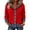 Red_#11, variant on Sewkxo Womens Denim Patchwork Collared Shirt Hoodie Jacket Jean Shacket Button Down Long Sleeve Faux Denim Cardigan Jackets,Sky Blue S