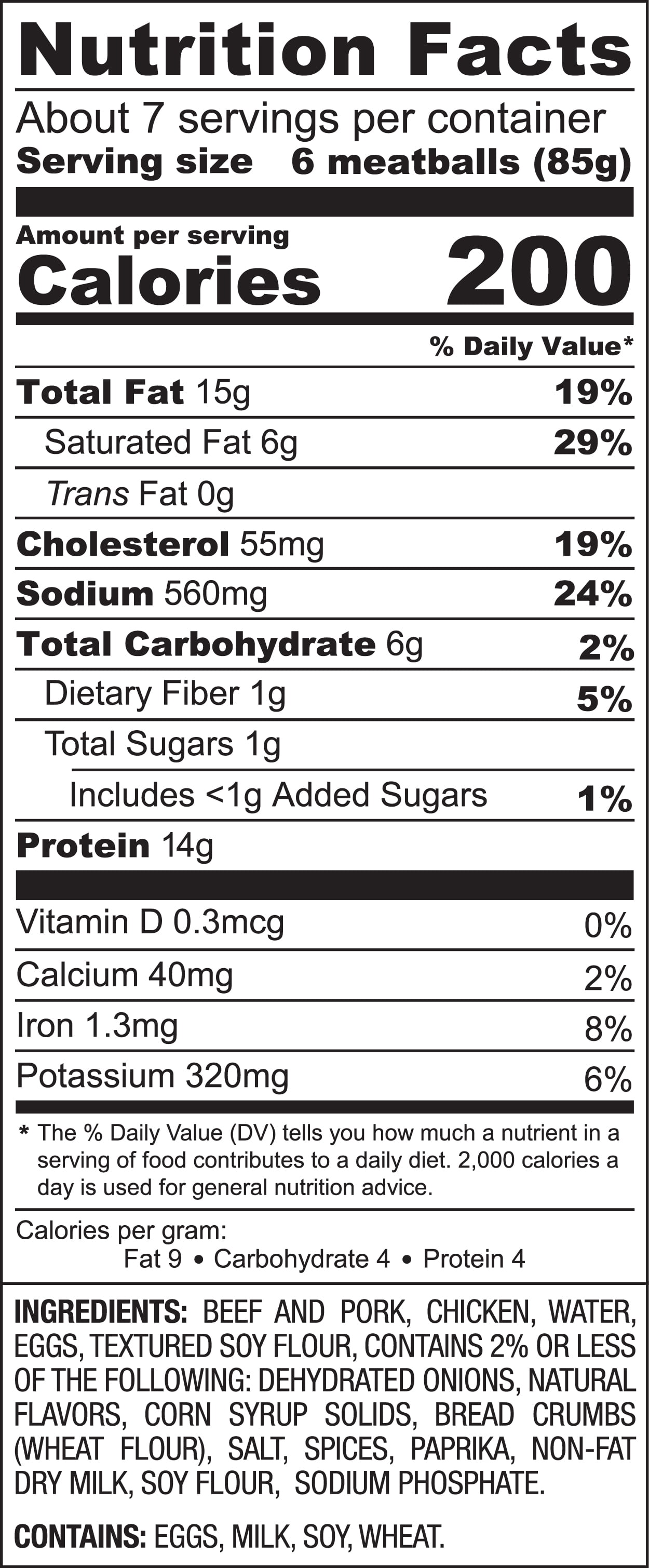 Rosina Swedish Meatball, 22 oz Bag (Frozen)