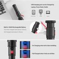 thumbnail image 4 of USB Rechargeable LED Flashlight 3000 Lumens Zoomable Torch Ultra, 4 of 4