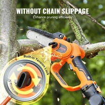 2-in-1 Cordless Electric Pole Saw and Mini Chainsaw Kit, 20V 4Ah Battery, Reaches up to 8ft, Cuts 5" Thick Branches, Perfect for DIY Landscaping