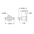 thumbnail image 5 of Pfister BRH-NC1C Contempra Robe Hook, Polished Chrome, 5 of 5
