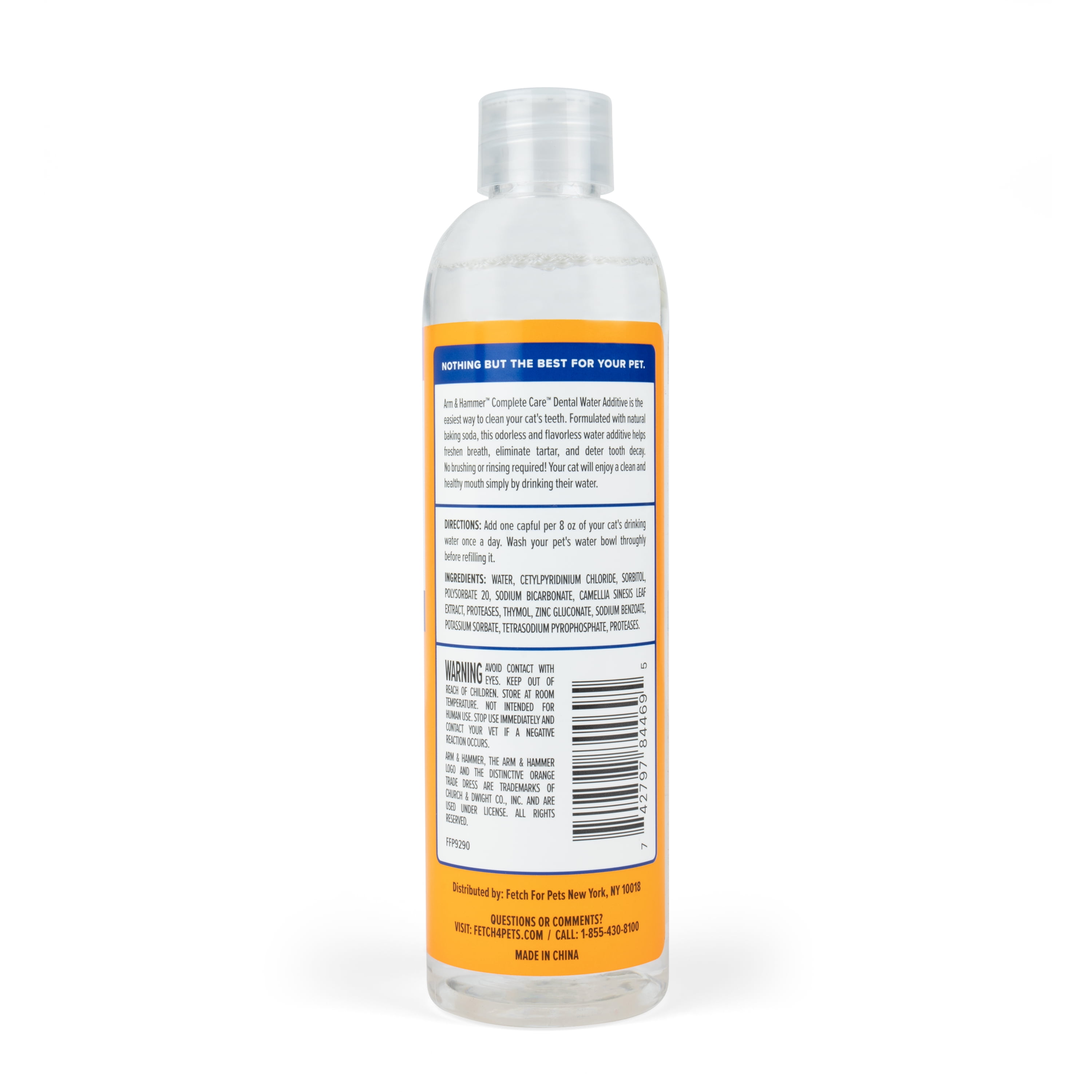 (2 pack) Arm & Hammer Complete Care Dental Water Additive for Cats, 8 fl oz