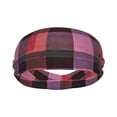 thumbnail image 2 of Motion Adornment Sweatband 15 In Both Men And Women Can Stretch Breathable Soft Perspiration For Hiking Walking Running Exercise Palevioletred Buffalo Plaid Check Tartan Scotland_4, 2 of 8