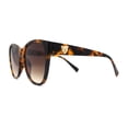 thumbnail image 4 of Timeless Classic Slick Oversize Cat Eye Mod Chic Plastic Sunglasses Tortoise Brown, 4 of 4