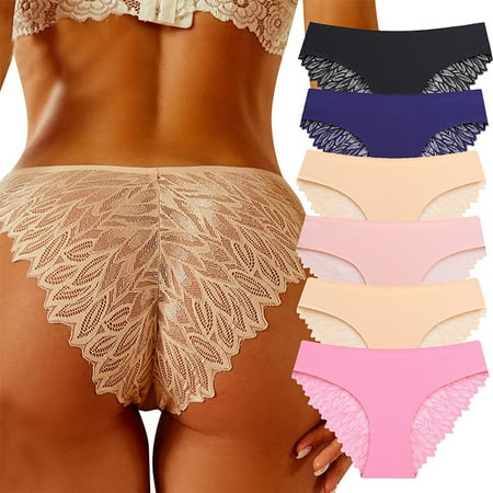 Nrmvnmi Summer Saving Womens Underwear Sexy Lace High Cut Panties Comfort Bikini Panty Stretch Underpants Breathable Ladies Briefs For Moms Gifts