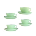 thumbnail image 2 of kusrkot 4Pcs 1:6 Mini Tea Cup and Saucers Set Furniture Toys for Dining Room Kitchen, 2 of 9