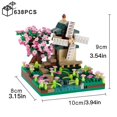 thumbnail image 3 of Four Season City, Street View, Sakura, Windmill Building Blocks, Fisherman's Cottage, Tree Assemble Bricks Toys For Kids/Boy/Children, 3 of 5